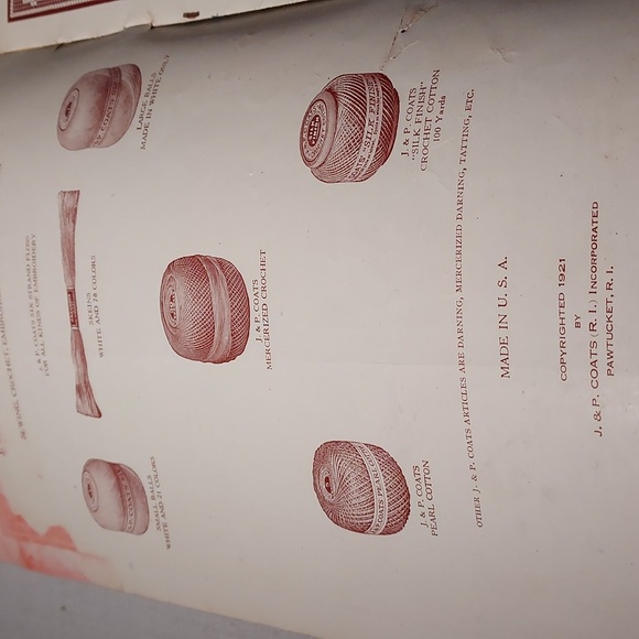 Vintage 1921 J & P Coats Embroidery and Hot Iron Patterns - Picture 2 of 10